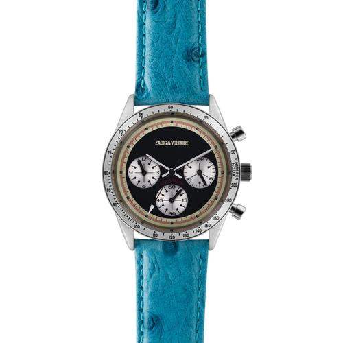 ZVM106 Master - Silver/Turquoise Leather Strap Watch by Zadig & Voltaire for Women - 1 Pc Watch
