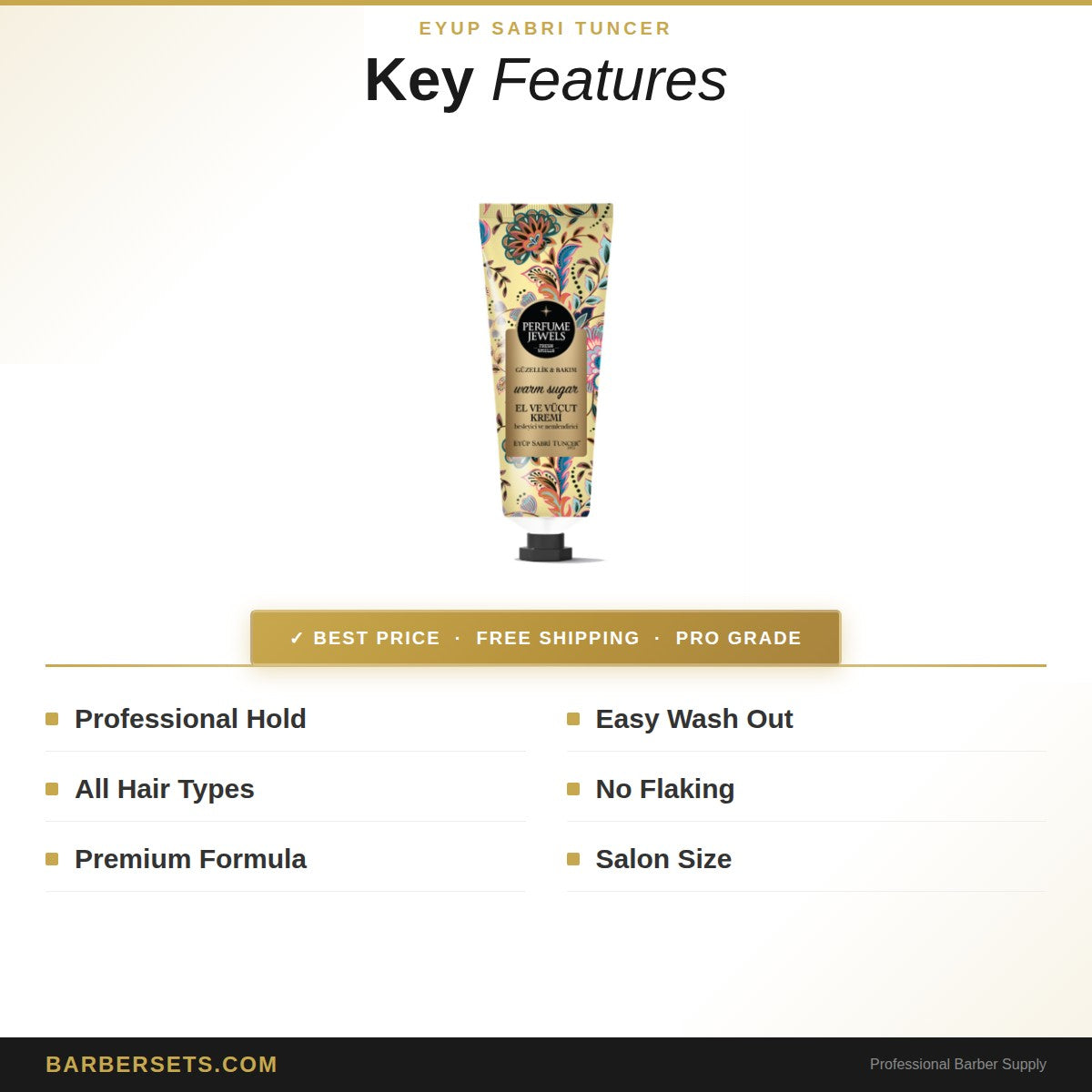 EYUP SABRI TUNCER EST1923-EYUP SABRI TUNCER - PERFUME JEWELS HAND and BODY CREAM 50 ML - WARM SUGAR PERFUME JEWELS HAND and BODY CREAM 50 ML - WARM SUGAR