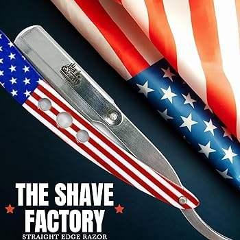 The Shave Factory Metal St Razor USA Flag