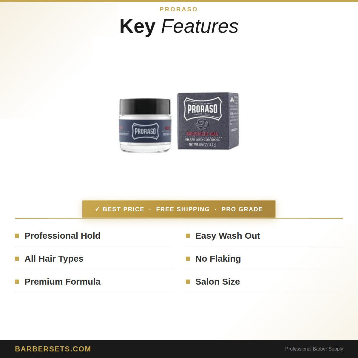 PRORASO Moustache wax