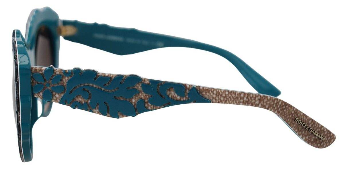 Dolce and Gabbana DG 4267 3000-13 - Top Petroleum-Texture Tissue-Brown Gradient by Dolce and Gabbana for Women - 53-20-140 mm Sunglasses