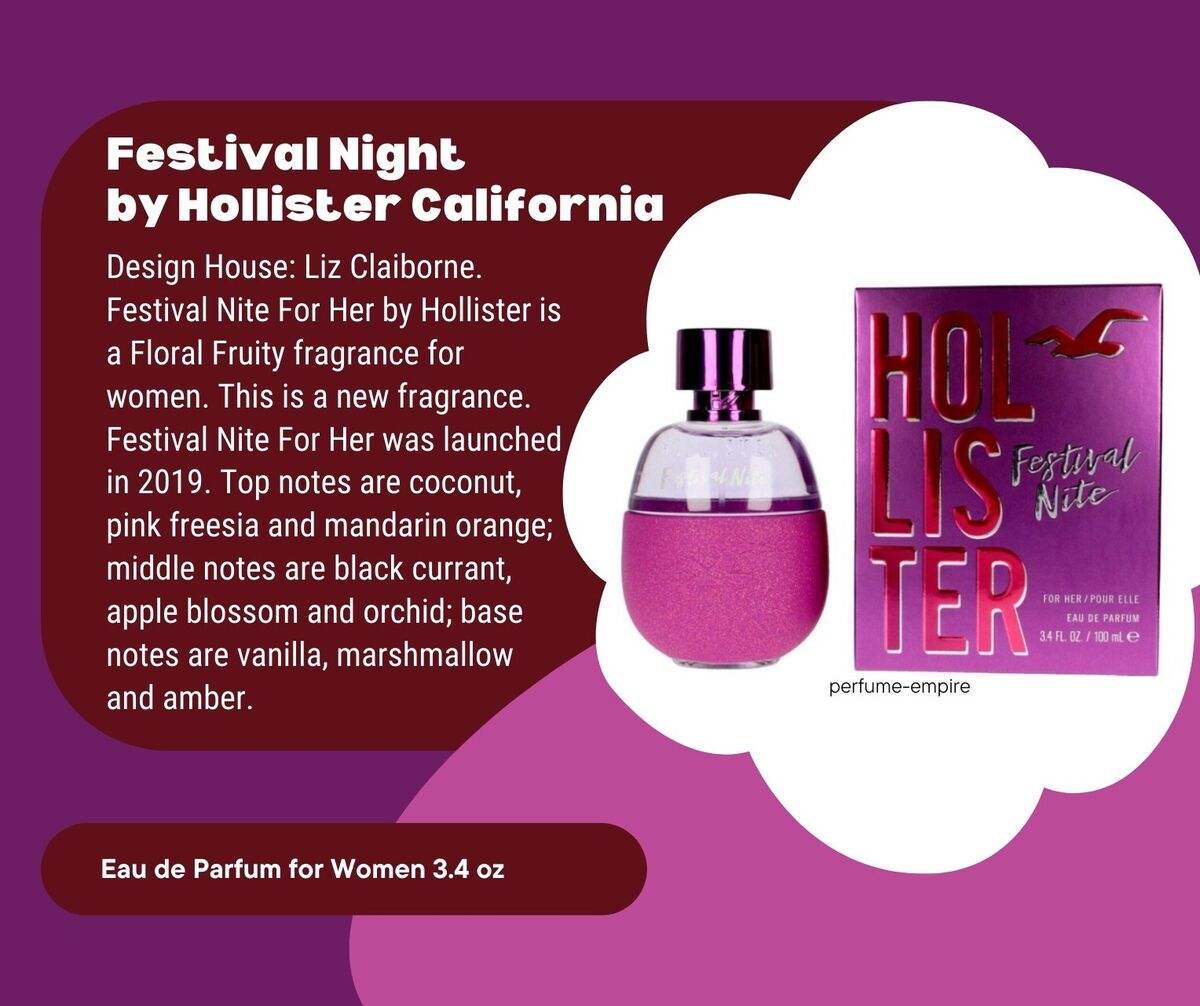 Festival Nite by Hollister for Women - 3.4 oz EDP Spray