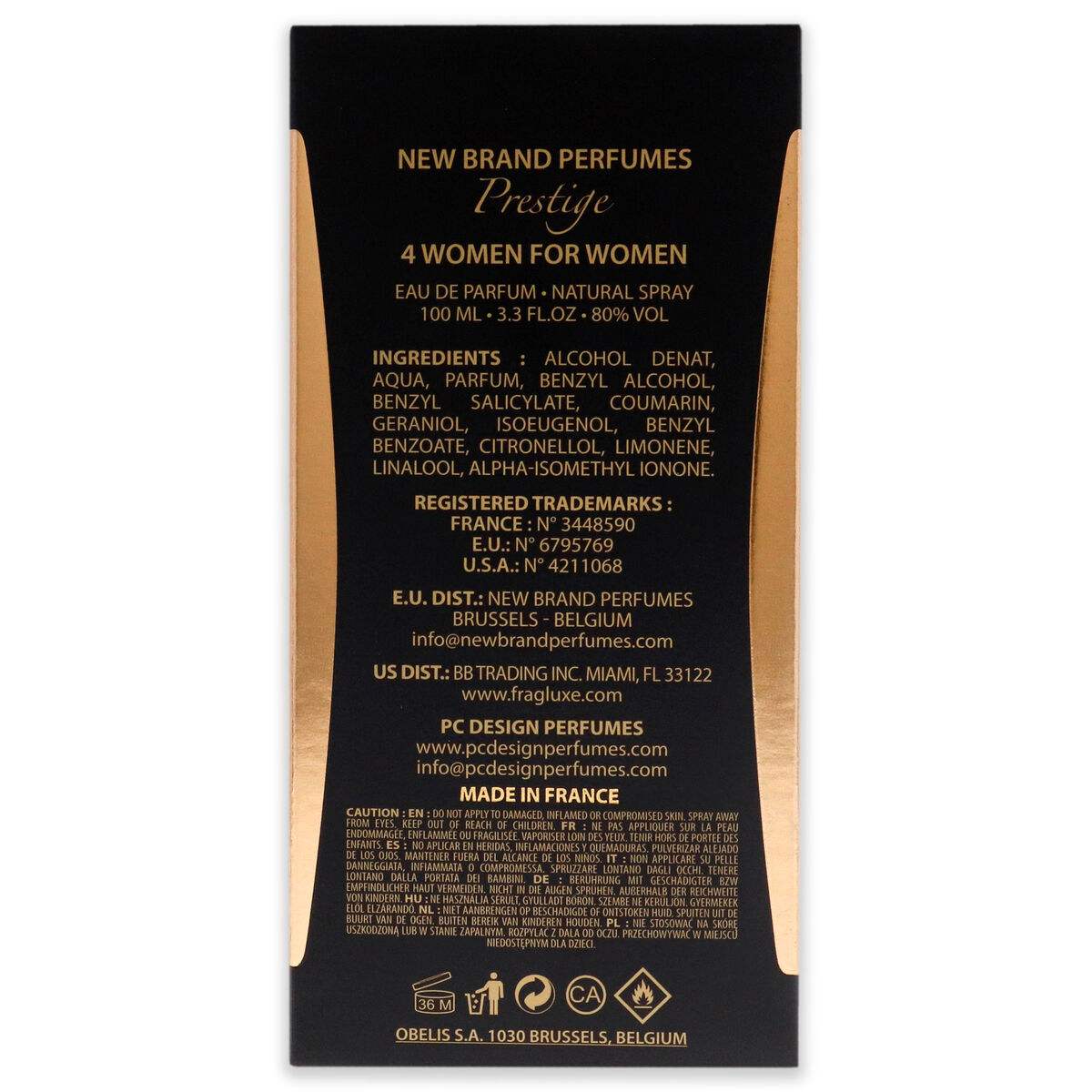 4 Women by New Brand for Women - 3.3 oz EDP Spray