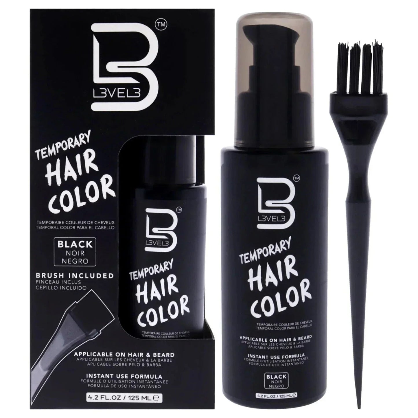 L3VEL3 Temporary Hair Color Black