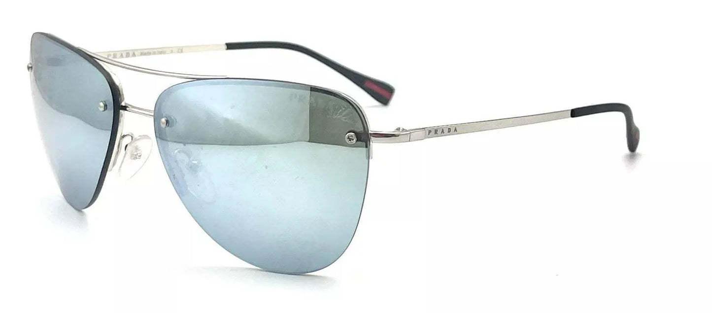Prada SPS 53R 1BC-5K2 - Silver-Green Silver by Prada for Women - 57-14-135 mm Sunglasses