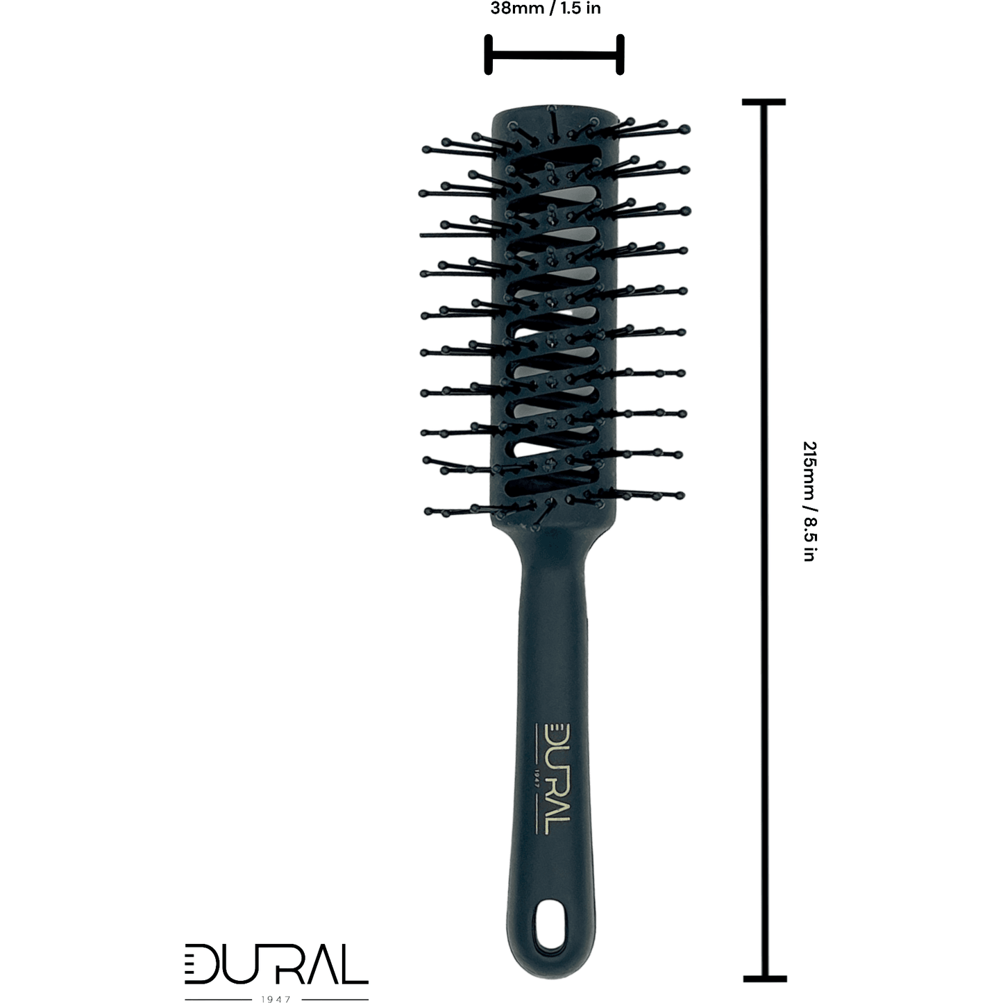 Dural plastic tunnel brush with nylon pins and ball tips