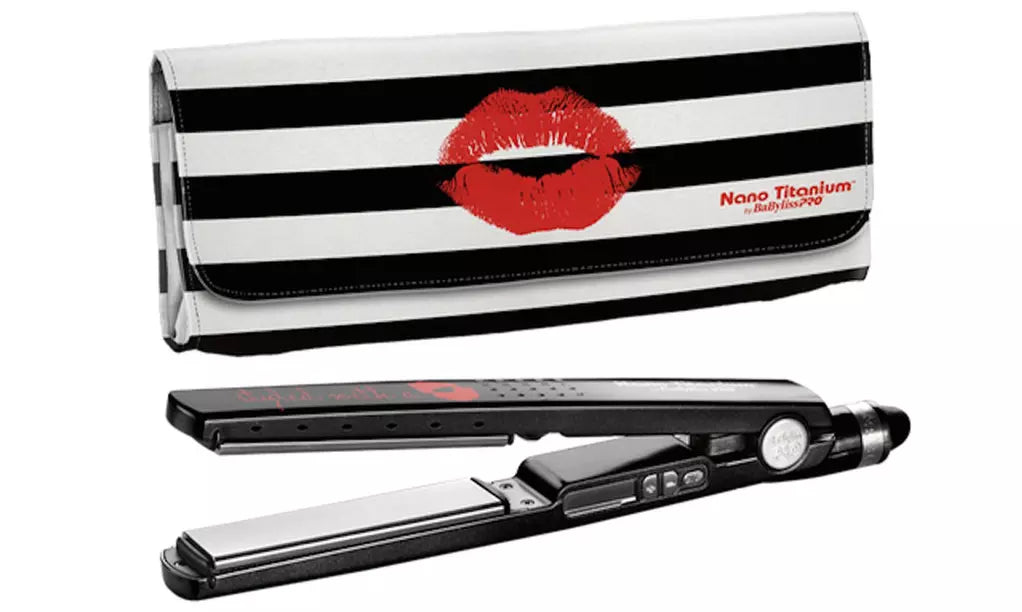 BaBylissPRO Prancha Nano Titanium Babyliss Pro By Roger Style With a Kiss 1 1/4