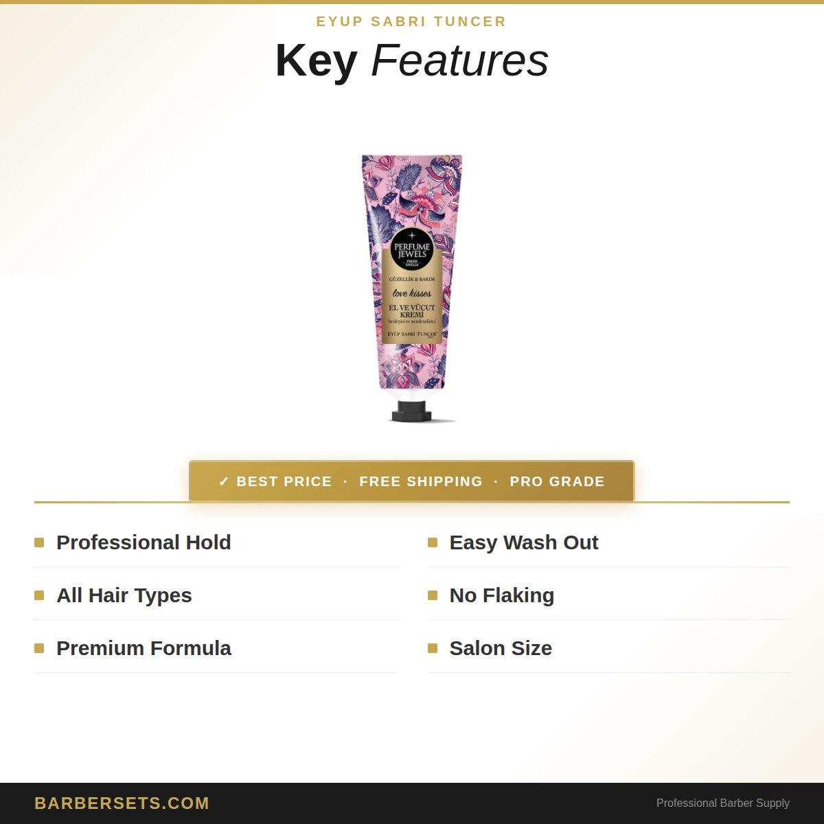 EYUP SABRI TUNCER EST1923-EYUP SABRI TUNCER -PERFUME JEWELS HAND and BODY CREAM 50 ML - LOVE KISSES PERFUME JEWELS HAND and BODY CREAM 50 ML - LOVE KISSES