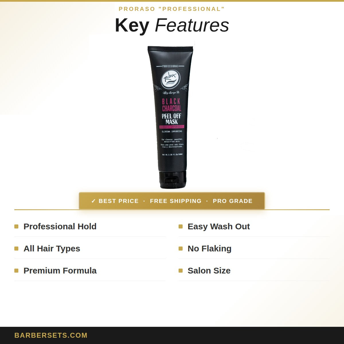PRORASO "PROFESSIONAL" Proraso Oxy Black Mask 100Ml
