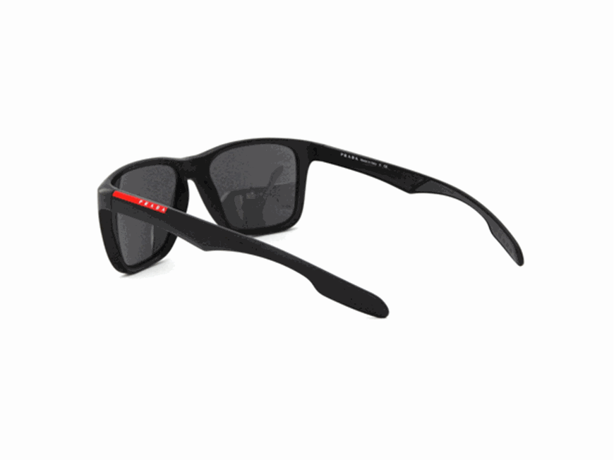 Prada SPR 04S 1BO-1A1 - Matte Black-Grey Gradient by Prada for Men - 57-19-145 mm Sunglasses