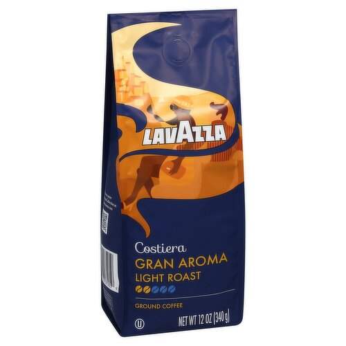 Gran Aroma Medium Roast Ground Coffee by Lavazza for Unisex - 12 oz Coffee