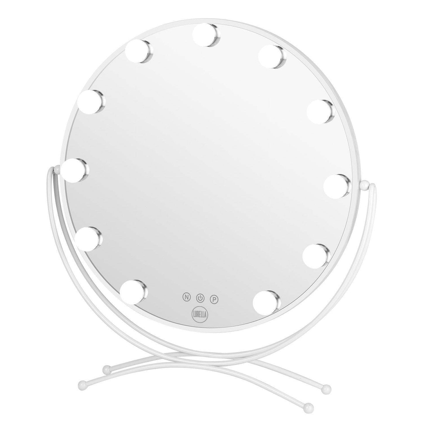 11 Bulb Round Vanity Mirror - Avalanche - BarberSets