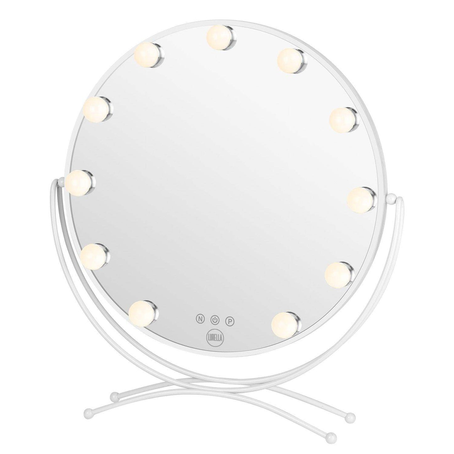 11 Bulb Round Vanity Mirror - Avalanche - BarberSets