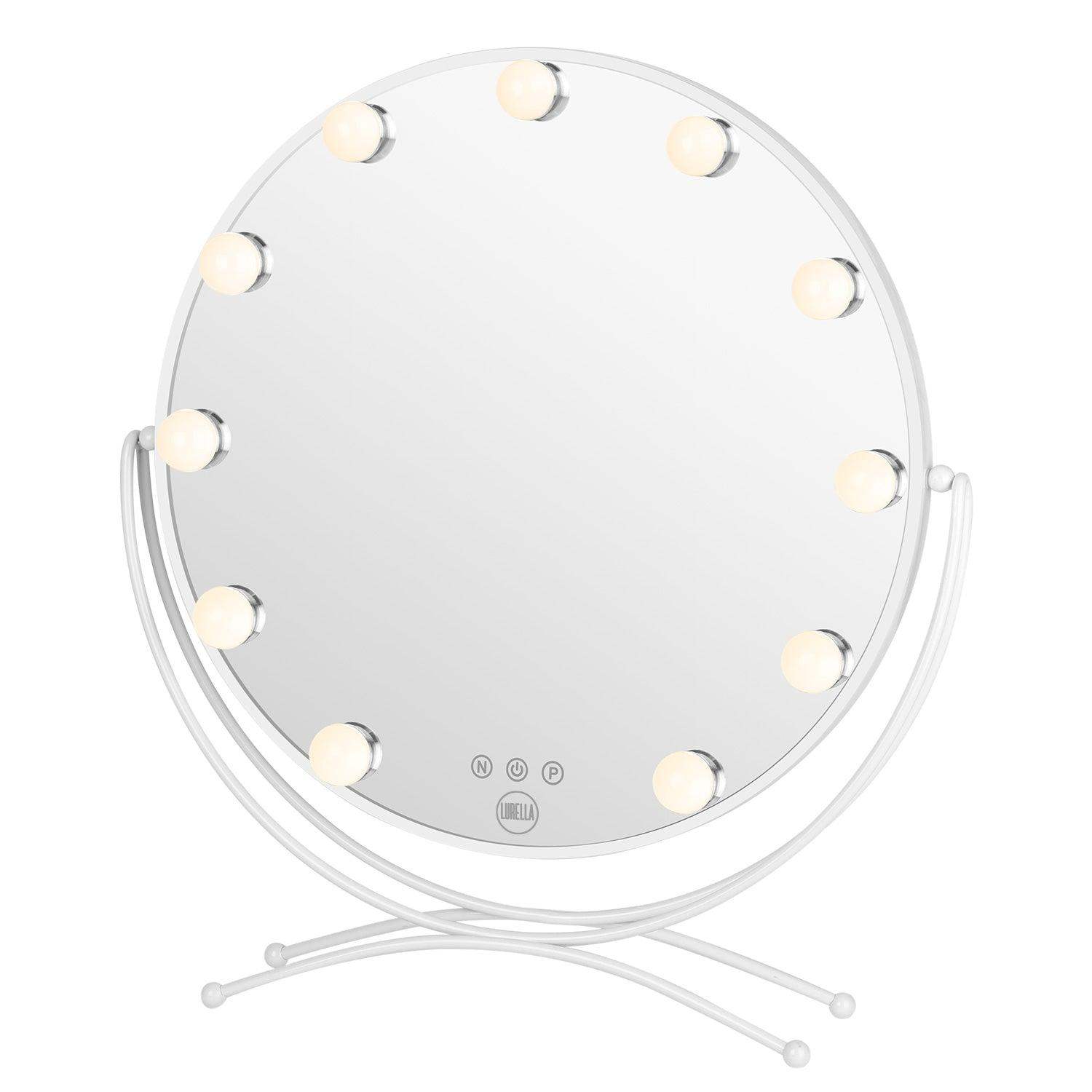11 Bulb Round Vanity Mirror - Avalanche - BarberSets