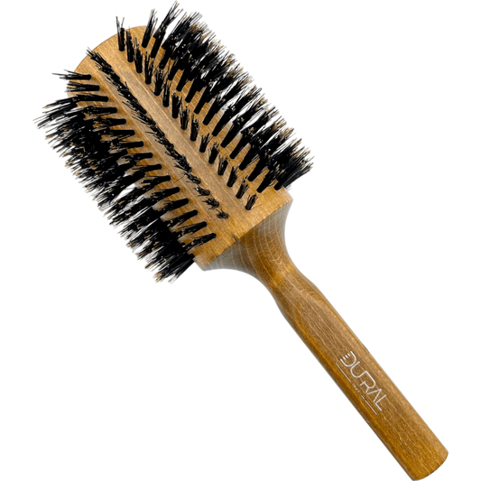 Dural Beech wood Round-Styler hair brush with boral bristles - 18 rows