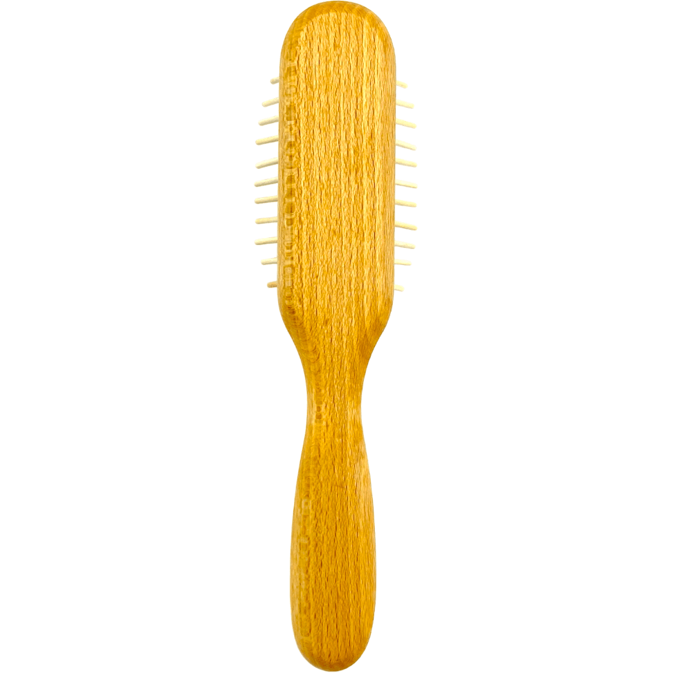 Dural Beech wood rubber cushion hair brush with long wooden pins