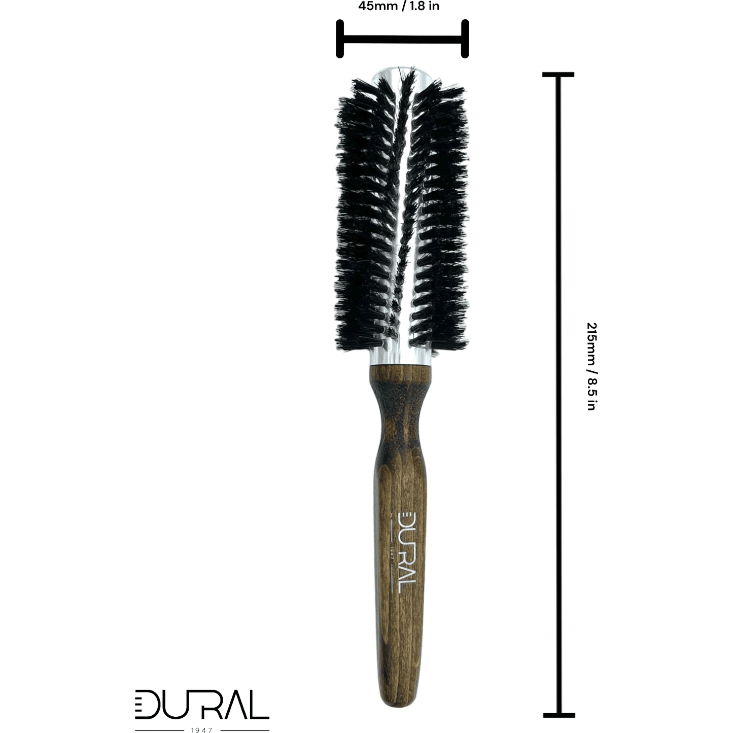 Dural Quick-Styler Beech wood hairbrush with boar bristles - 12 rows