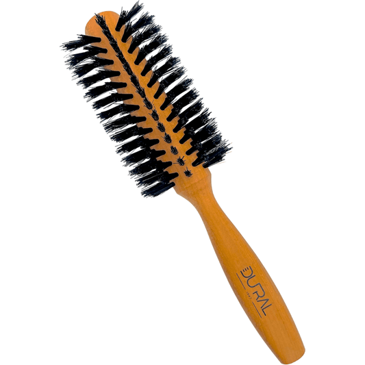 Dural Pear wood half round hair brush with boar bristles - 7 rows