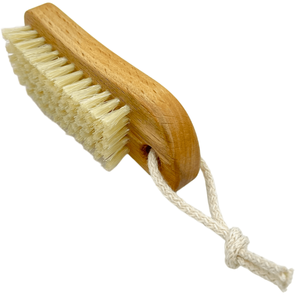 Dural Beech wood ergonomic hand brush with pure natural bristles and cotton cord