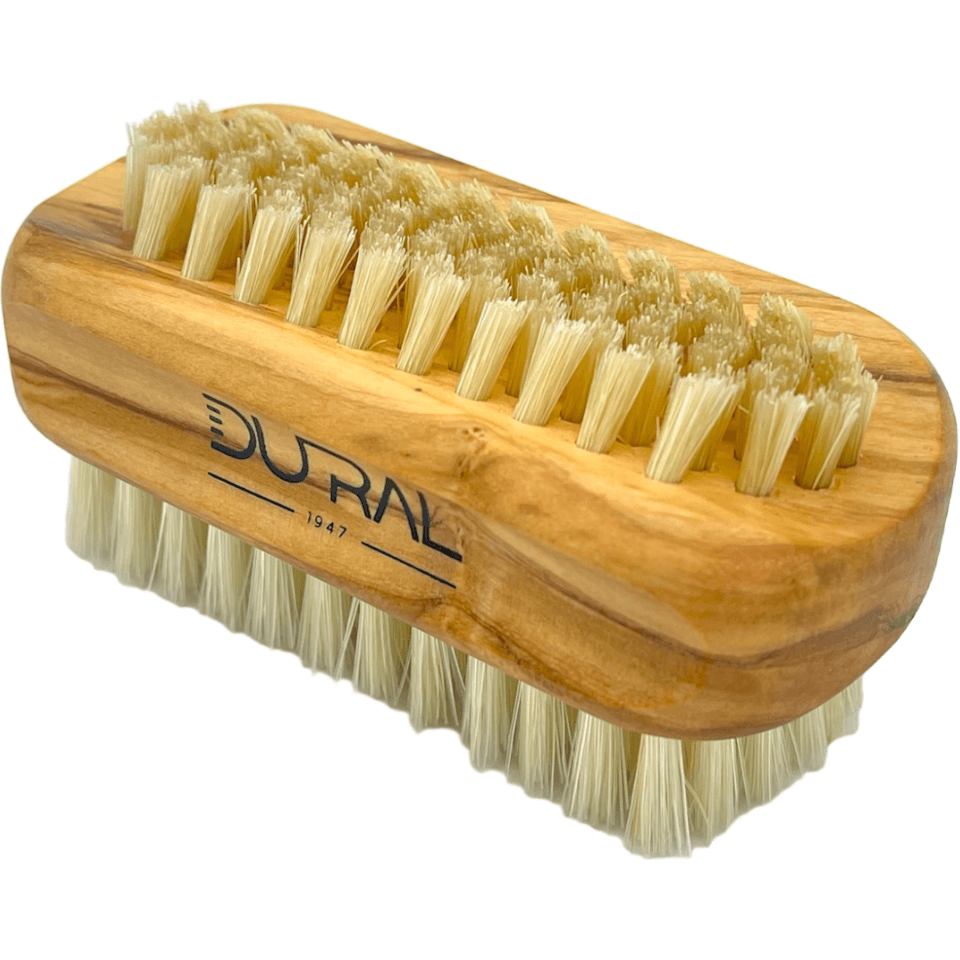 Dural Olive wood hand & nail brush with natural bristles - 6/8 rows