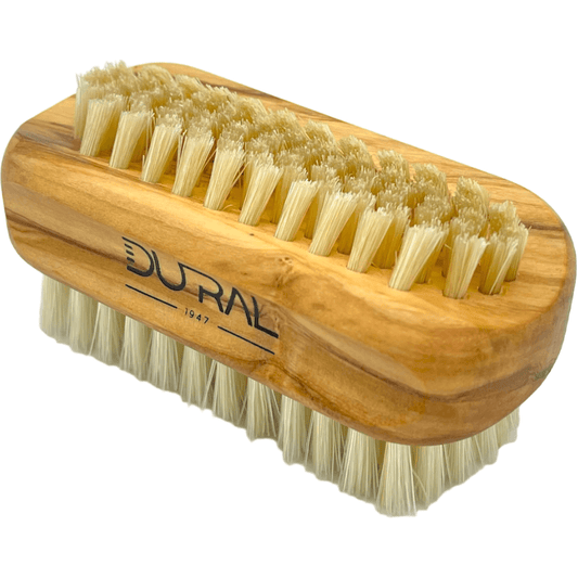Dural Olive wood hand & nail brush with natural bristles - 6/8 rows