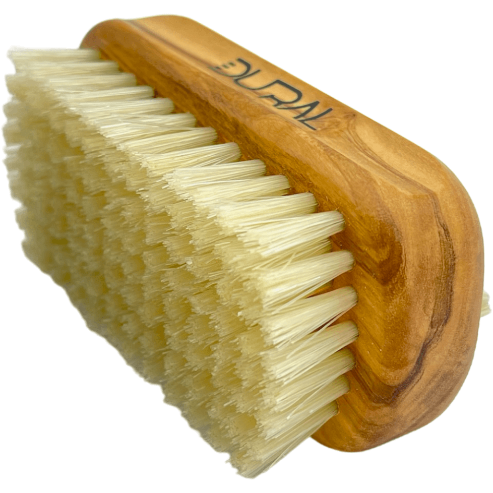 Dural Olive wood hand & nail brush with natural bristles - 6/8 rows