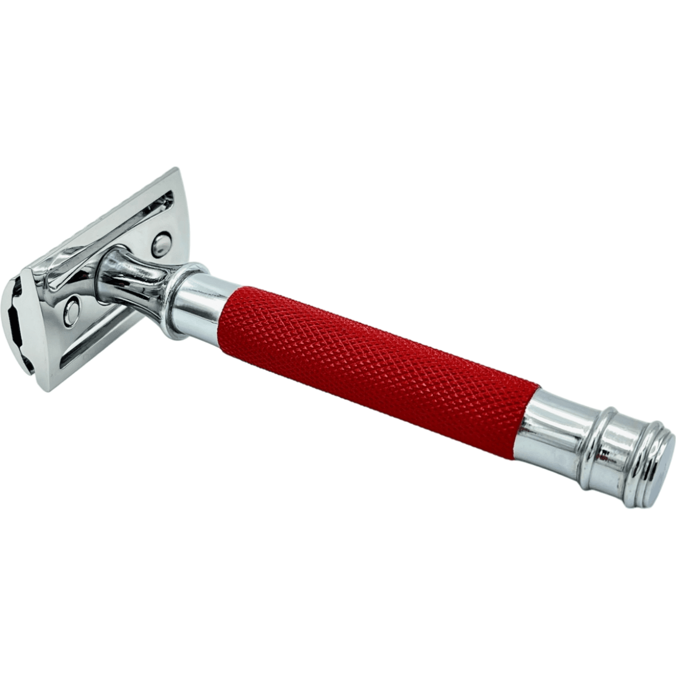 Dural Heavy Stroud Head Double Edge Safety Razor Duty Red/Silver + Pounch 6oz