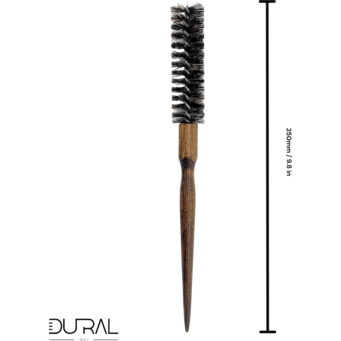 Dural Walnut curling hair brush with boar bristles