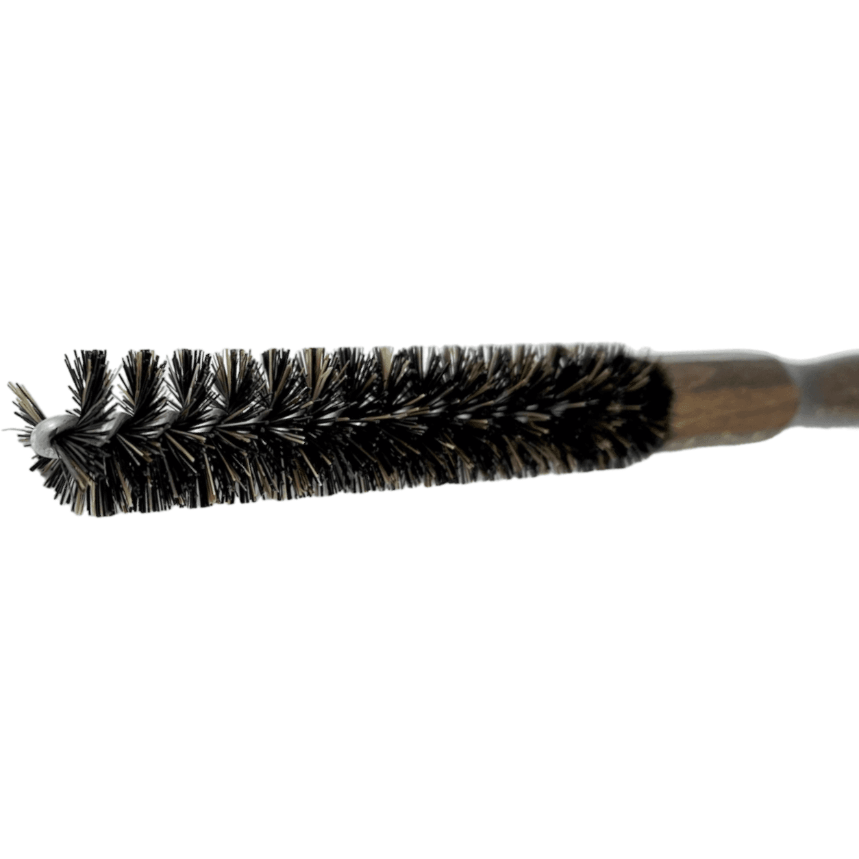 Dural Beech wood curling hair brush with natural bristles - brown
