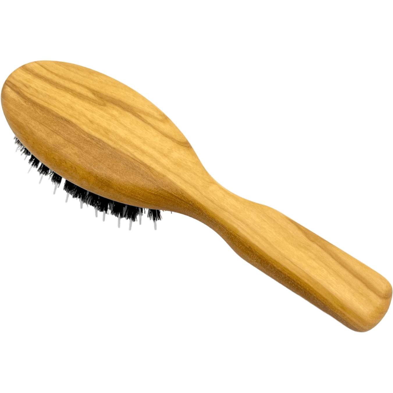 Dural Olive wood rubber cushion hair brush with boar bristles and nylon