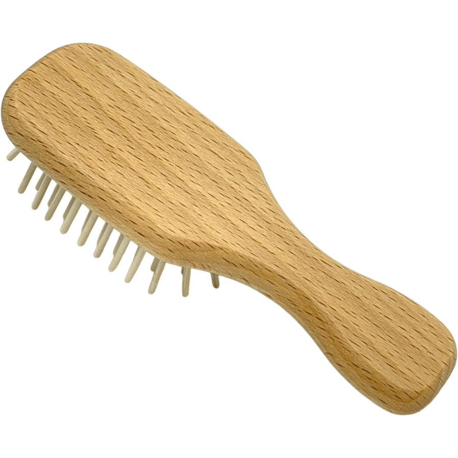 Dural Beech wood rubber cushion mini hair brush with wooden pins
