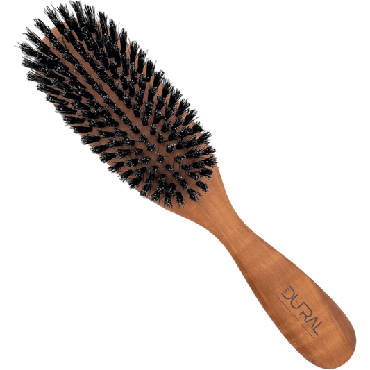 Dural Pear wood oval hair brush with boar bristles - 8 rows