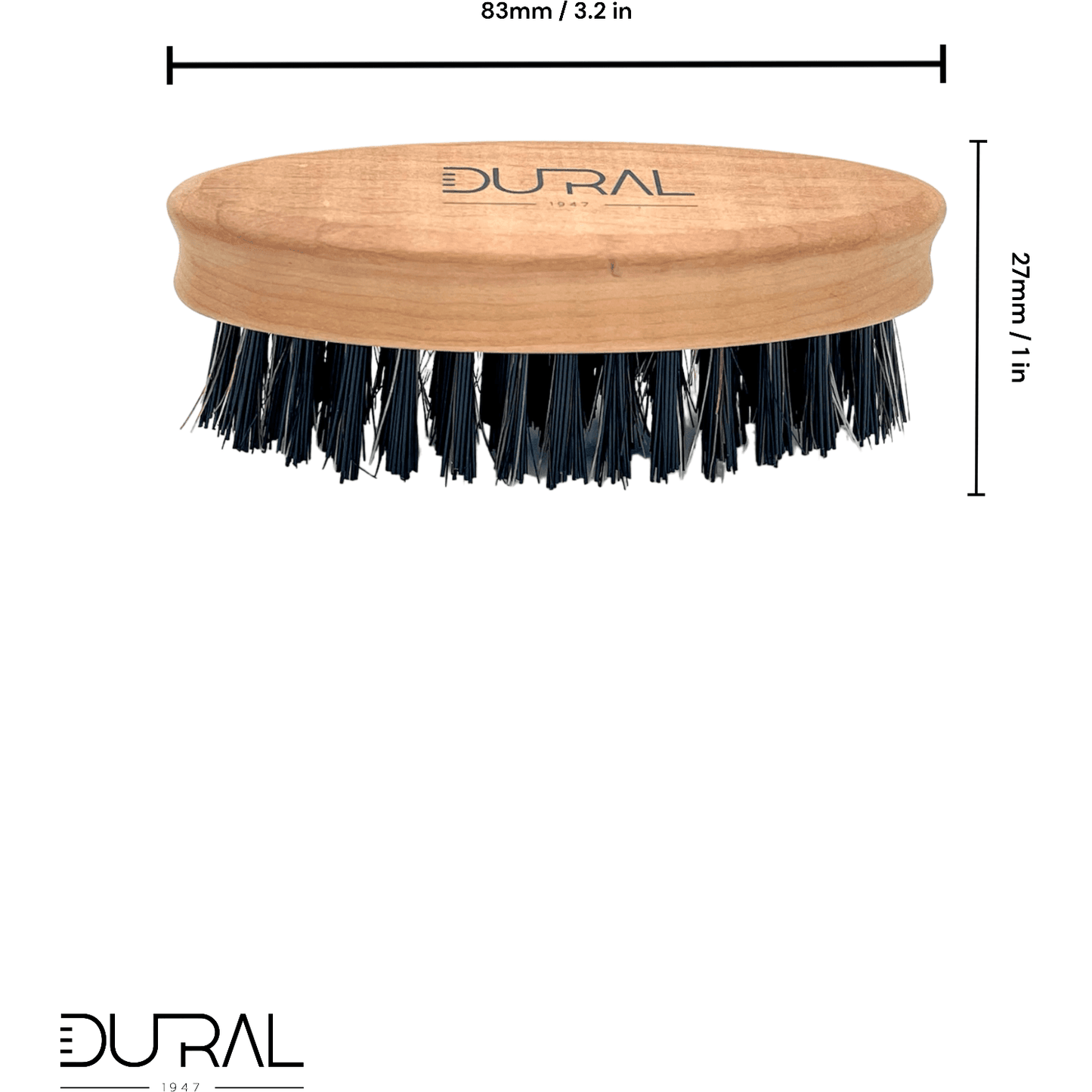 Dural Pear wood small beard brush - Halal compliant