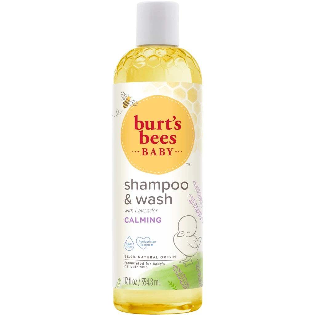 Baby Shampoo and Wash Calming by Burts Bees for Kids - 12 oz Shampoo and Body Wash