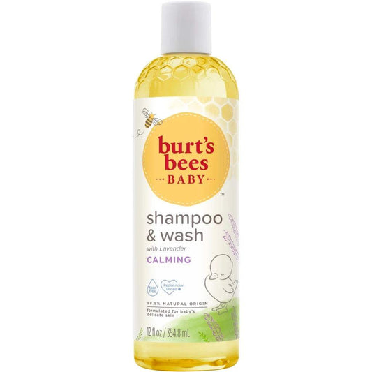 Baby Shampoo and Wash Calming by Burts Bees for Kids - 12 oz Shampoo and Body Wash