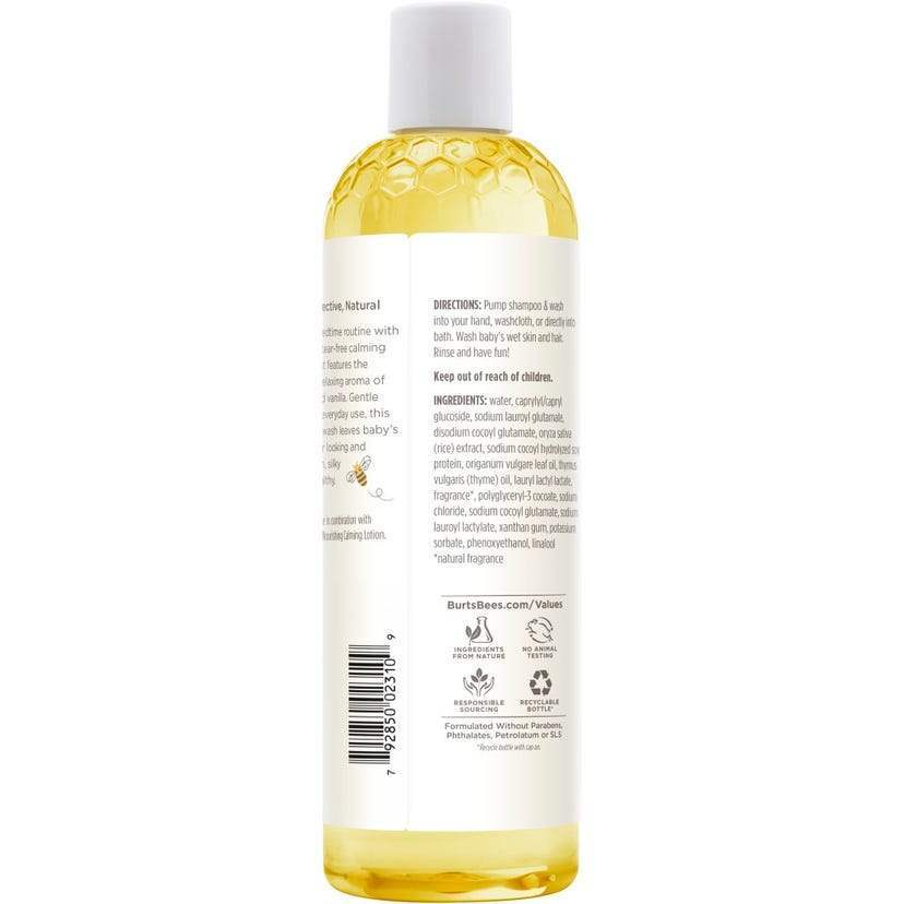 Baby Shampoo and Wash Calming by Burts Bees for Kids - 12 oz Shampoo and Body Wash