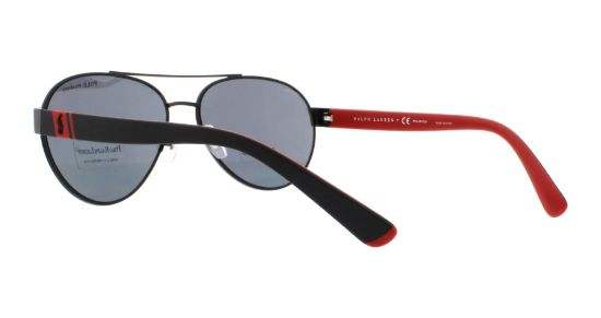 Polo Ralph Lauren PH 3098 9230-81 - Matte Black-Grey Polarized by Ralph Lauren for Men - 61-15-145 mm Sunglasses