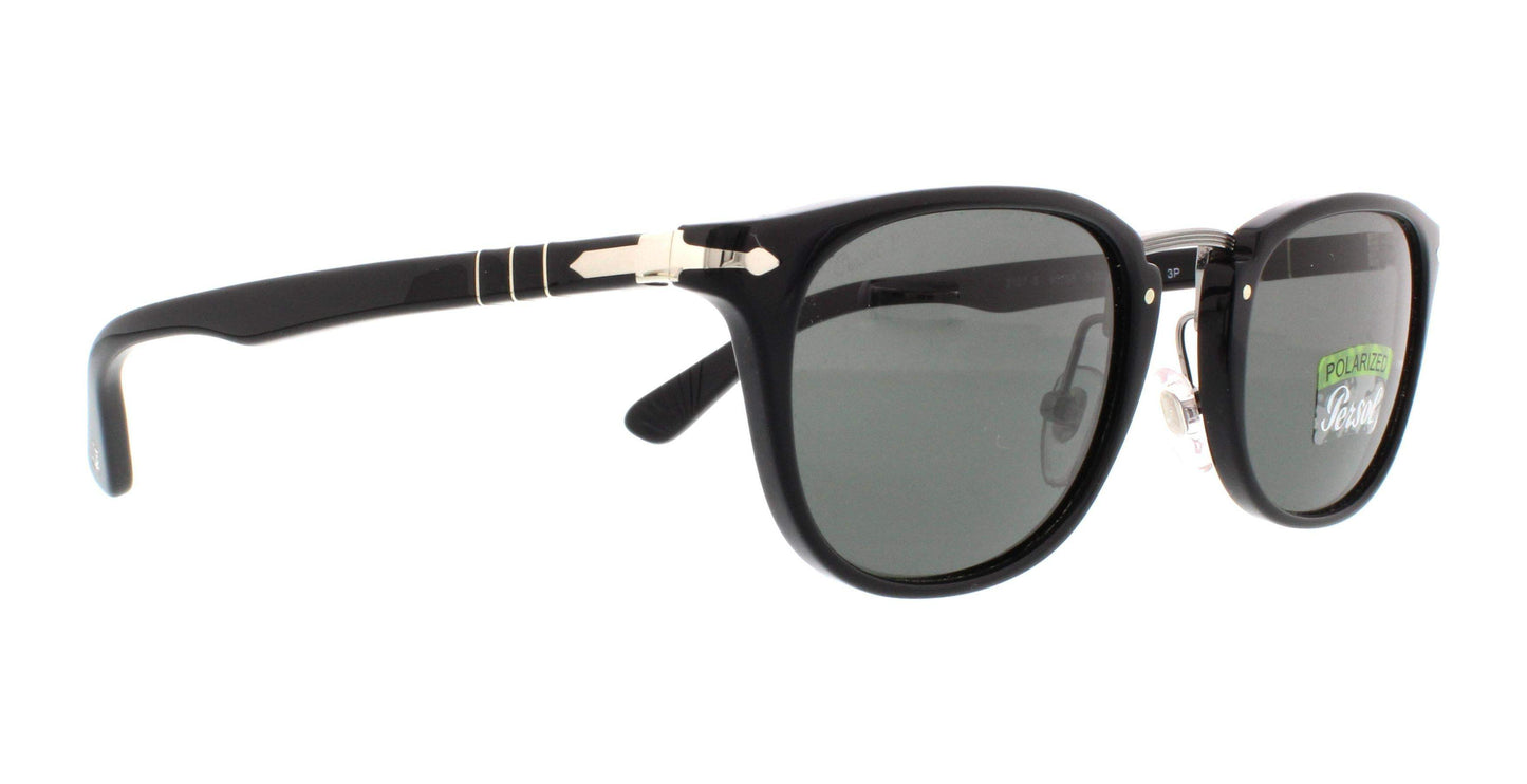 Persol PO3127S 95-58 - Black-Green Polarized by Persol for Men - 52-22-145 mm Sunglasses