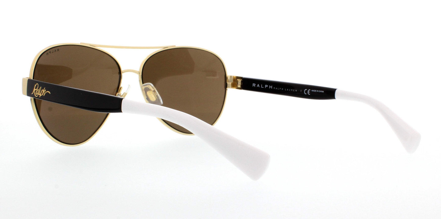 Ralph Lauren RA 4114 3088T5 - White-Brown Gradient Polarized by Ralph Lauren for Women - 58-13-135 mm Sunglasses