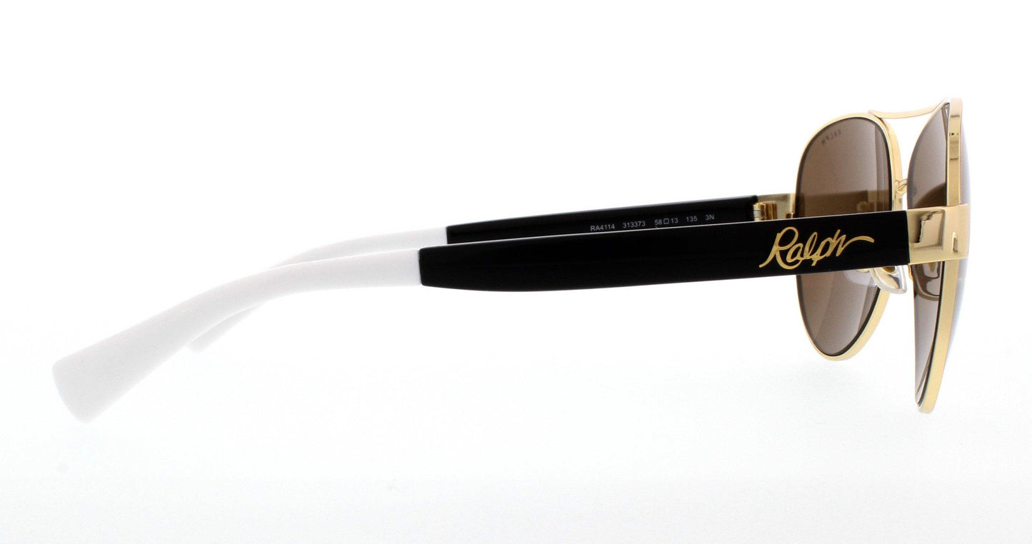 Ralph Lauren RA 4114 3088T5 - White-Brown Gradient Polarized by Ralph Lauren for Women - 58-13-135 mm Sunglasses