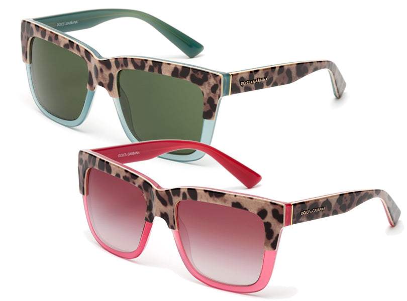 Dolce and Gabbana DG 4262 2971-71 - Print Leo On Opal Green-Grey Green by Dolce and Gabbana for Women - 54-18-140 mm Sunglasses