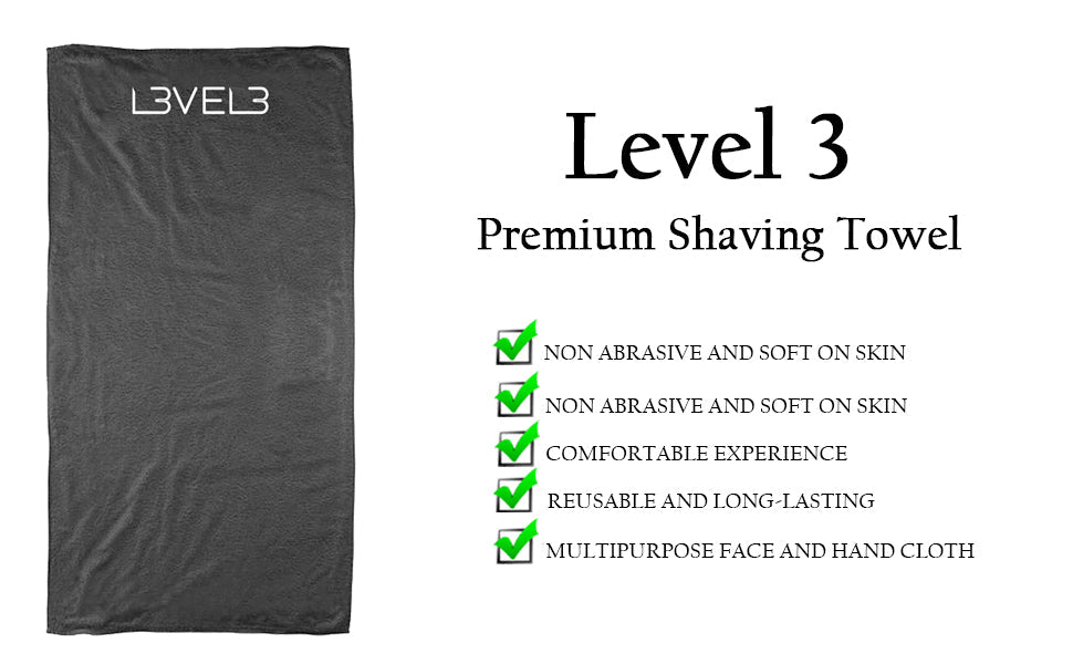 L3VEL3 Premium Shaving Towel