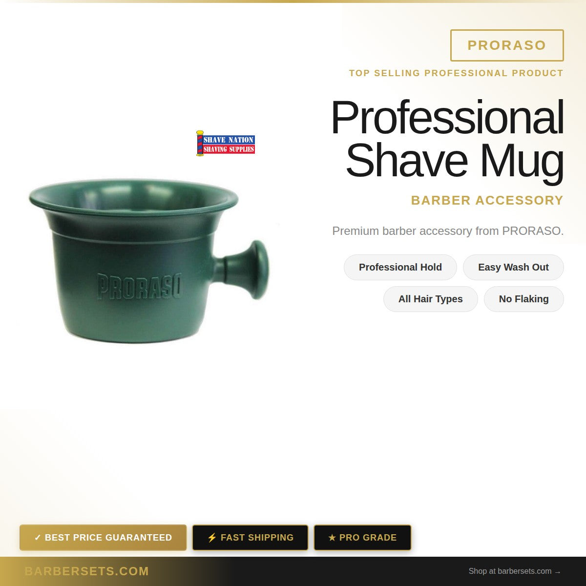 PRORASO Professional Shave Mug