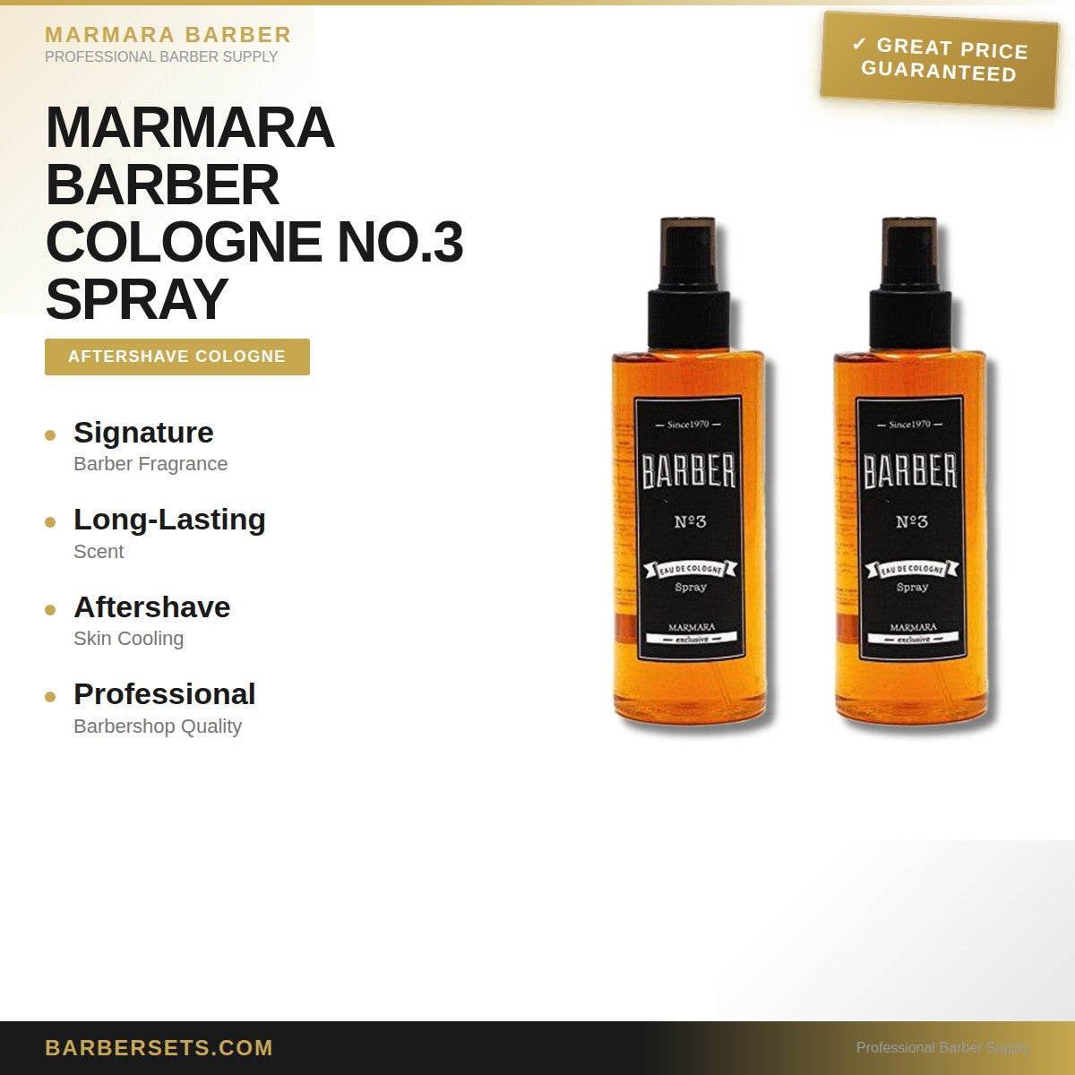 MARMARA BARBER COLOGNE 50 ML NO.3 SPRAY