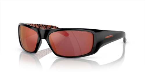 Arnette AN 4182 2189-6Q Hot Shot - Gloss Black-Red by Arnette for Men - 62-17-130 mm Sunglasses