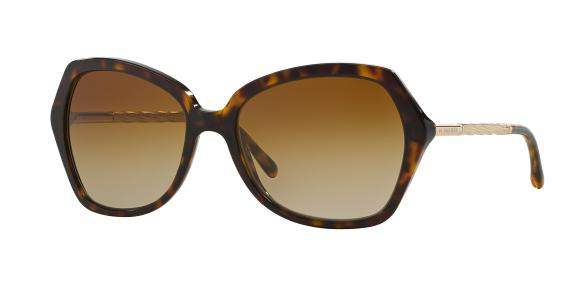Burberry BE 4193 3002-T5 - Dark Havana-Brown Gradient Polarized by Burberry - 57-17-135 mm Sunglasses