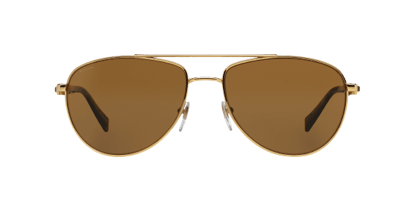 Bvlgari BV5026K 391-83 - Gold-Plated Polarized by Bvlgari for Men - 60-17-142 mm Sunglasses
