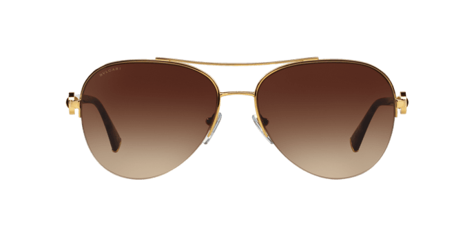 Bvlgari BV6068K 393-3B - Gold Plated-Brown Gradient by Bvlgari for Women - 59-16-135 mm Sunglasses