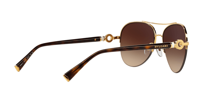 Bvlgari BV6068K 393-3B - Gold Plated-Brown Gradient by Bvlgari for Women - 59-16-135 mm Sunglasses