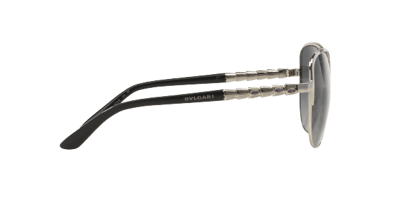 Bvlgari BV6078KB 394-T3 - Silver Plated-Grey Gradient Polarized by Bvlgari for Women - 57-16-135 mm Sunglasses